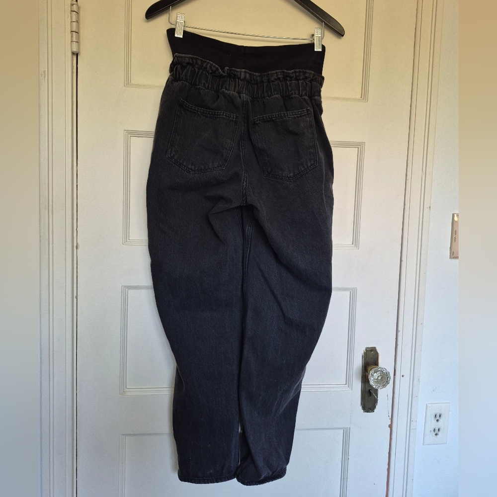 H&M Mama Maternity Jeans Papaerbag Waist Size Small Cotton - Picture 5 of 8